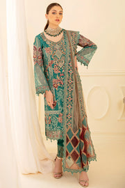 Ramsha Minhal Vol-07 Unstitched Embroidered Organza 3Pc Suit M-708