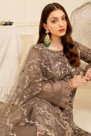 Ramsha Minhal Vol-07 Unstitched Embroidered Organza 3Pc Suit M-710