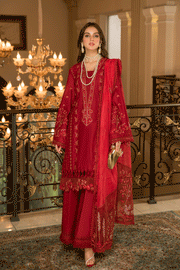 Suveez Pariza Embroidered Lawn 3 Piece Suit - CP-01 MUSK