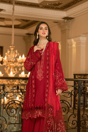 Suveez Pariza Embroidered Lawn 3 Piece Suit - CP-01 MUSK