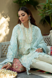 GISELE Mehrma Luxury Lawn Unstitched 3Pc Suit - MAHEEN