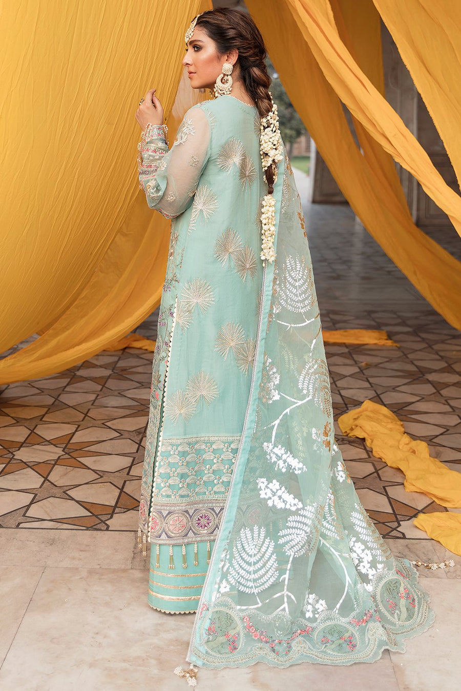 GISELE Shagun Luxury Formal Unstitched 3PC Suit D-07 Mahrukh - FaisalFabrics.pk