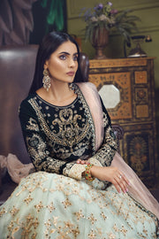 Hous of Nawab Makhmal Velvet Wedding Formals 3PC Suit 06-MANAR - FaisalFabrics.pk