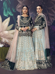 Hous of Nawab Makhmal Velvet Wedding Formals 3PC Suit 06-MANAR - FaisalFabrics.pk