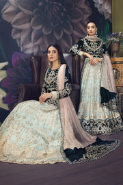 Hous of Nawab Makhmal Velvet Wedding Formals 3PC Suit 06-MANAR - FaisalFabrics.pk