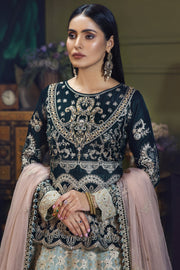 Hous of Nawab Makhmal Velvet Wedding Formals 3PC Suit 06-MANAR - FaisalFabrics.pk