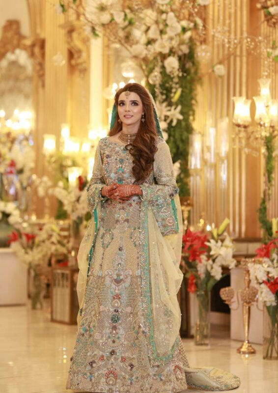 Sumaria’s Couture Bridal Stitched 3Pc Suit - Marigold