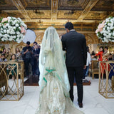 Sumaria’s Couture Bridal Stitched 3Pc Suit - Marigold