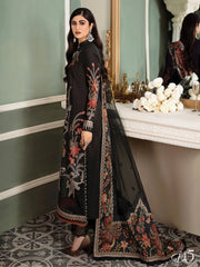 Maria.B Sateen Unstitched Winter Cotton Satin 3Pc Suit D-05