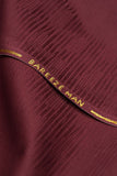 Bareeze Man Jacquard Unstitched Fabric for Summer - Maroon