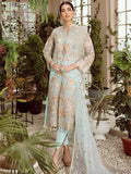 MASHQ Festive Collection Embroidered Organza 3Pc Suit MZ-01 ICY STRIDE