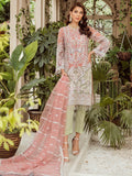 MASHQ Festive Collection Embroidered Net 3Pc Suit MZ-06 SPLENDOR GALA - FaisalFabrics.pk