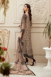 MASHQ Festive Collection Embroidered Chiffon 3Pc Suit MZ-07 MYSTIC MOOD - FaisalFabrics.pk