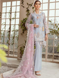 MASHQ Festive Collection Embroidered Organza 3Pc Suit MZ-03 PRINCESS DIARIES - FaisalFabrics.pk