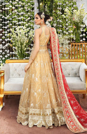 Maryum N Maria Emroidered Net Unstitched 3pc Bridal Suit MBM-0013 - FaisalFabrics.pk