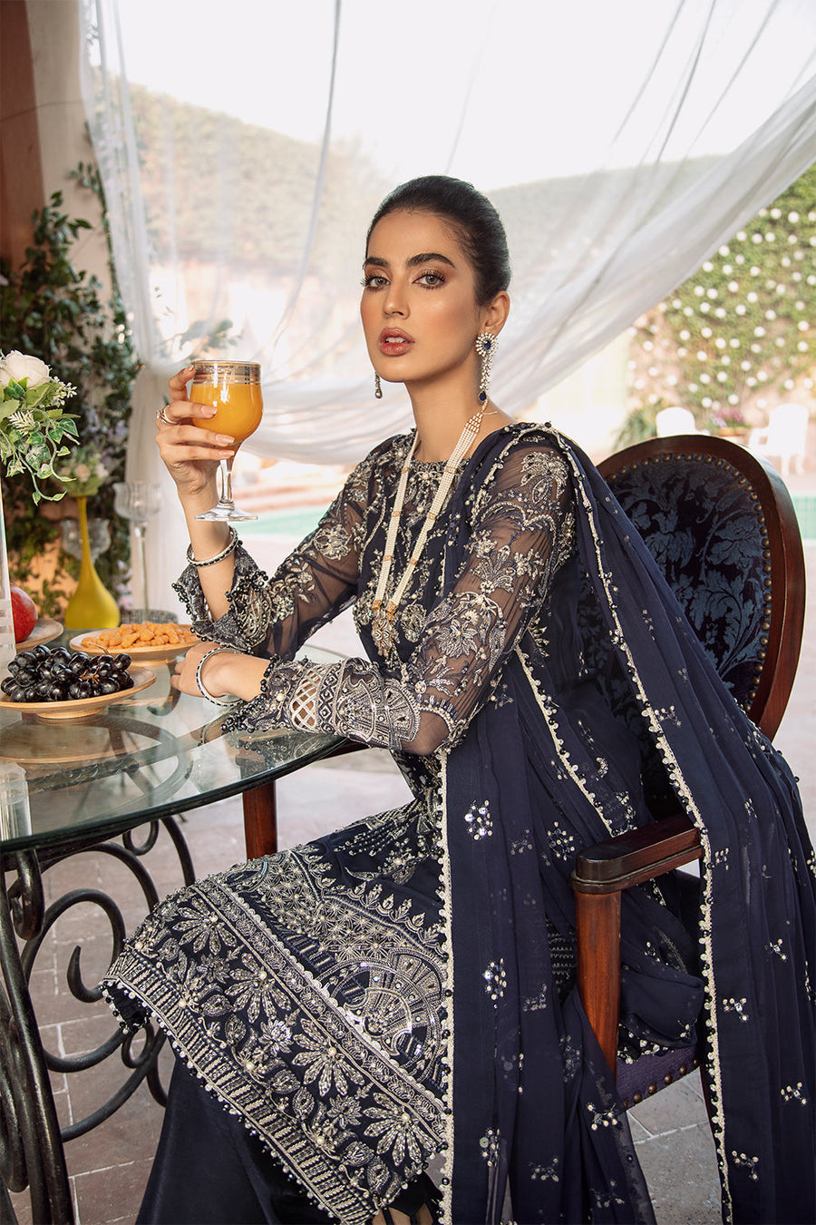ILAHA Gulmina Luxury Festive Formal 3Pc Suit IL-004 MEHER-UN-NISSA