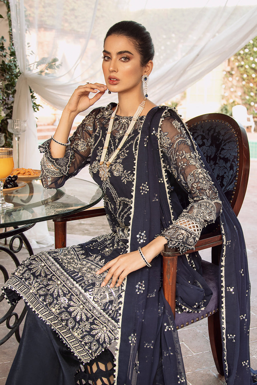 ILAHA Gulmina Luxury Festive Formal 3Pc Suit IL-004 MEHER-UN-NISSA