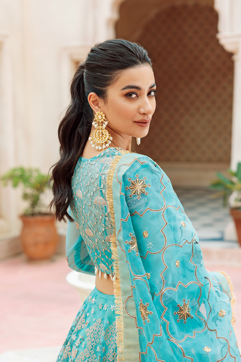 Mirha Anchal Festive Embroidered Unstitched Formal Suit - MEHRU