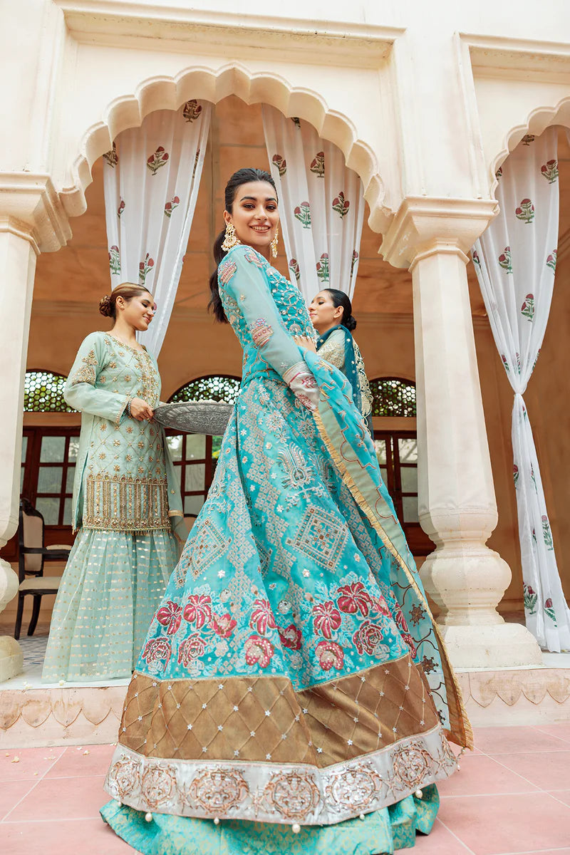Mirha Anchal Festive Embroidered Unstitched Formal Suit - MEHRU