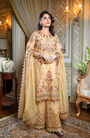 Waresha Rang Reet Unstitched Luxury Formal 3Pc Suit D-02 MEHTAB