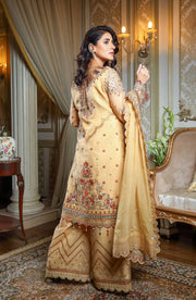 Waresha Rang Reet Unstitched Luxury Formal 3Pc Suit D-02 MEHTAB