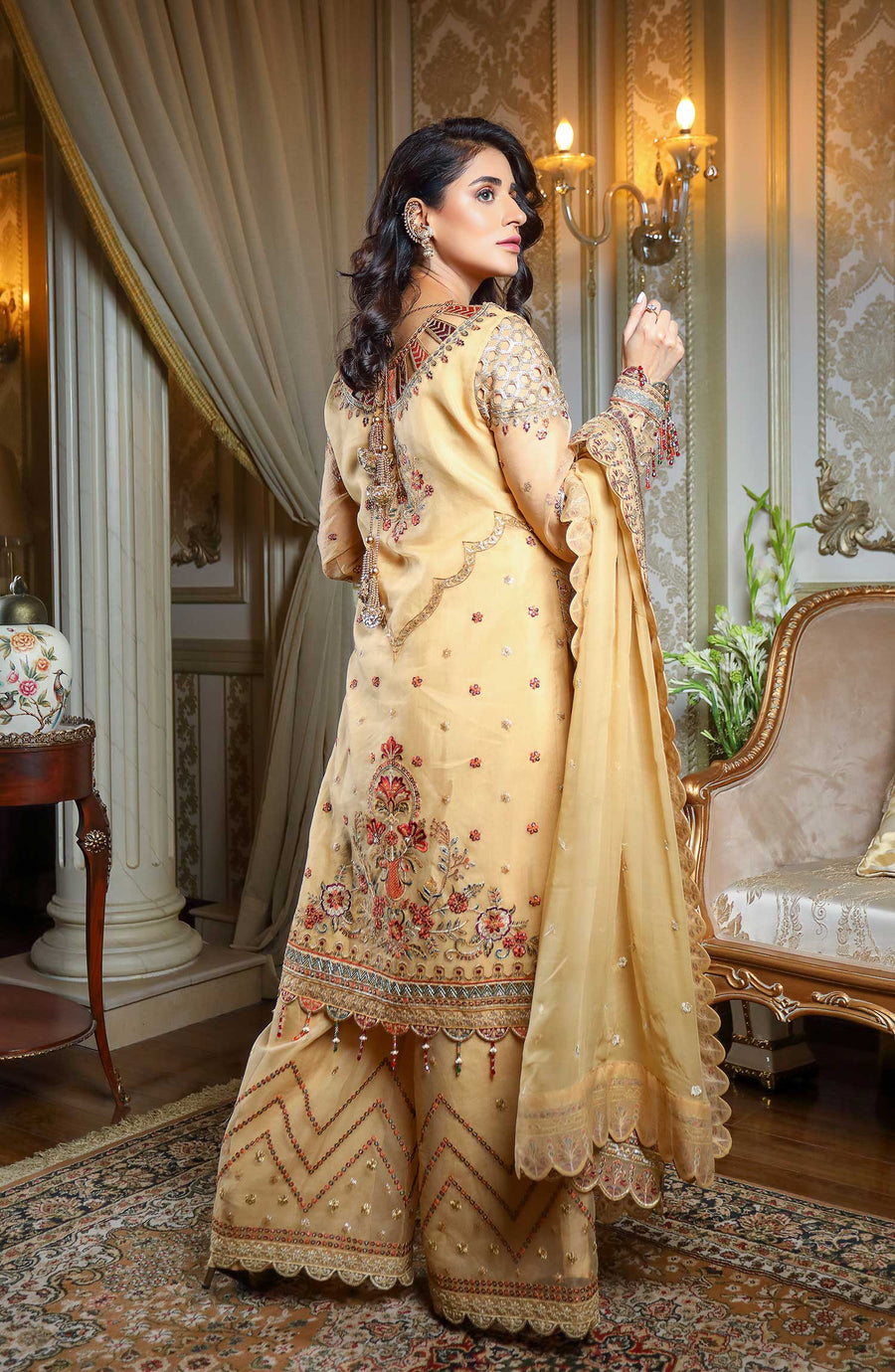 Waresha Rang Reet Unstitched Luxury Formal 3Pc Suit D-02 MEHTAB