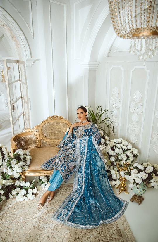 Maryum N Maria Luxury Handmade Formals Unstitched 3 Piece Suit MFD-0001 - FaisalFabrics.pk