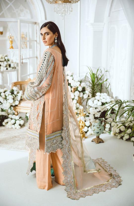 Maryum N Maria Luxury Handmade Formals Unstitched 3 Piece Suit MFD-0007 - FaisalFabrics.pk