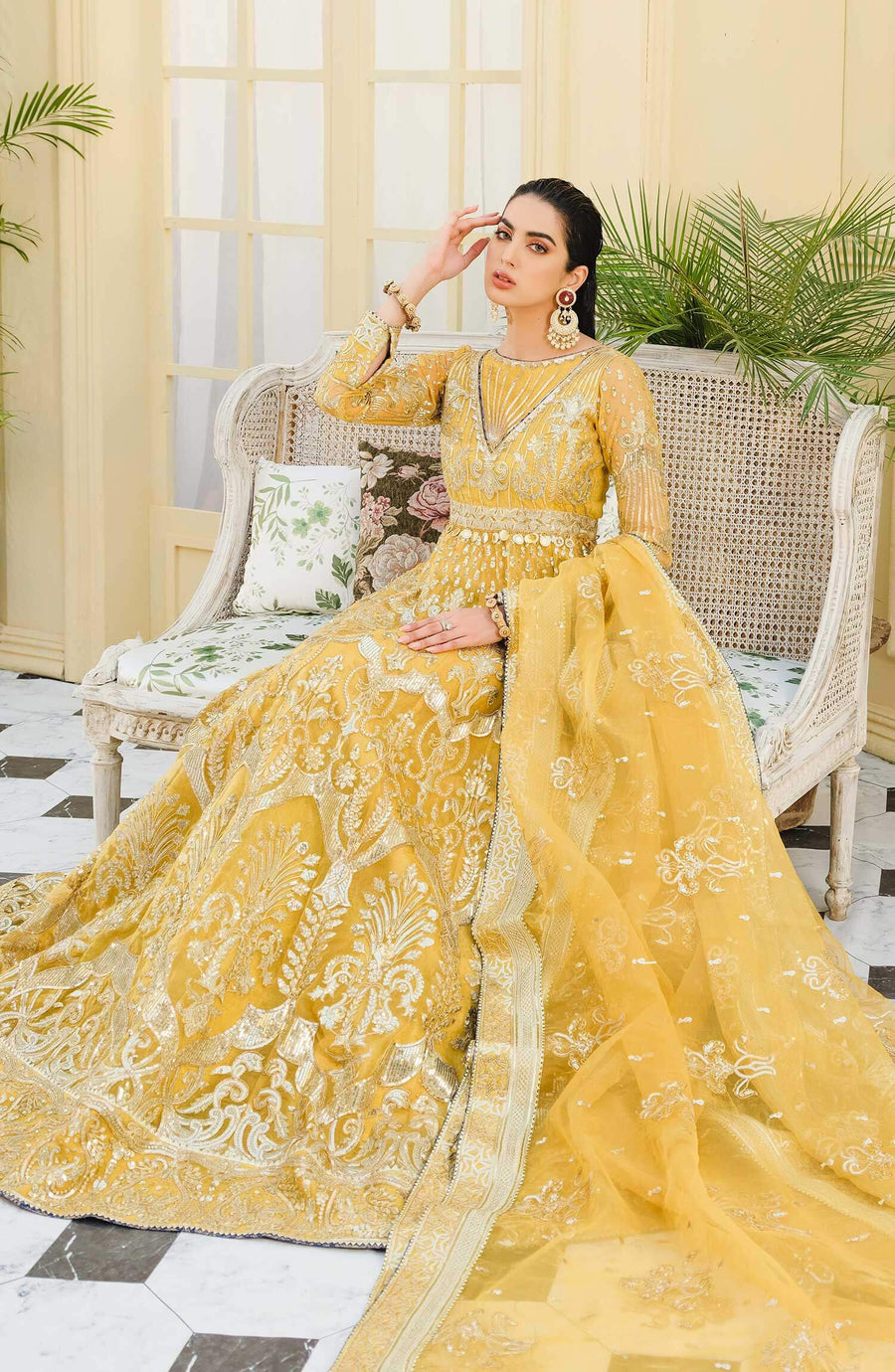 Maryum N Maria Luxury Formals Unstitched 3Pc Suit Gilded Punch MFM-0015 - FaisalFabrics.pk