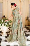 Maryum N Maria Luxury Handmade Unstitched Organza Fabric Saree MFR-0003 - FaisalFabrics.pk