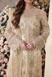 Saad Shaikh Panache Luxury Chiffon Unstitched 3Pc Suit - Noor-e-Jaan