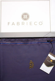 Fabrieco Sooty Men's Unstitched Blended Suit for Winter - Indigo