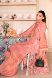 Saad Shaikh Lamour Embroidered Luxury Lawn Unstitched 3Pc Suit D-01 BLOSSOM