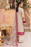 Saad Shaikh Lamour Embroidered Luxury Lawn Unstitched 3Pc Suit D-06 ZENA