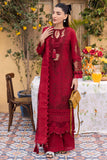Saad Shaikh Lamour Embroidered Luxury Lawn Unstitched 3Pc Suit D-07 ROSE