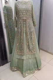Sumaria’s Couture Formal Stitched 3Pc Suit - Minty Ombre