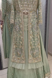 Sumaria’s Couture Formal Stitched 3Pc Suit - Minty Ombre