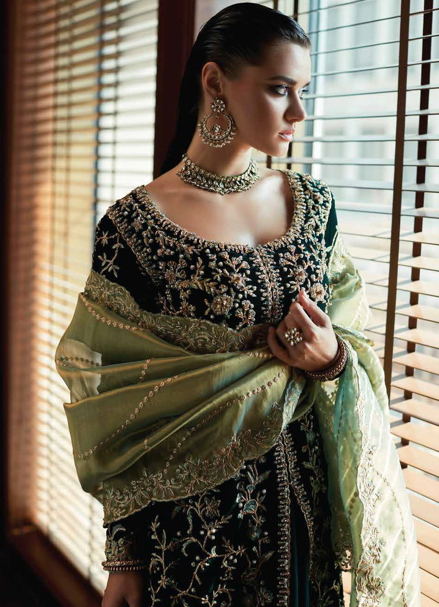 MUSHQ Destiny Luxury Velvet Unstitched 3Pc Suit MV22-02 MIRAGE