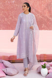 Cross Stitch Mahiri Embroidered Lawn Unstitched 3Pc Suit - MISTY LILAC