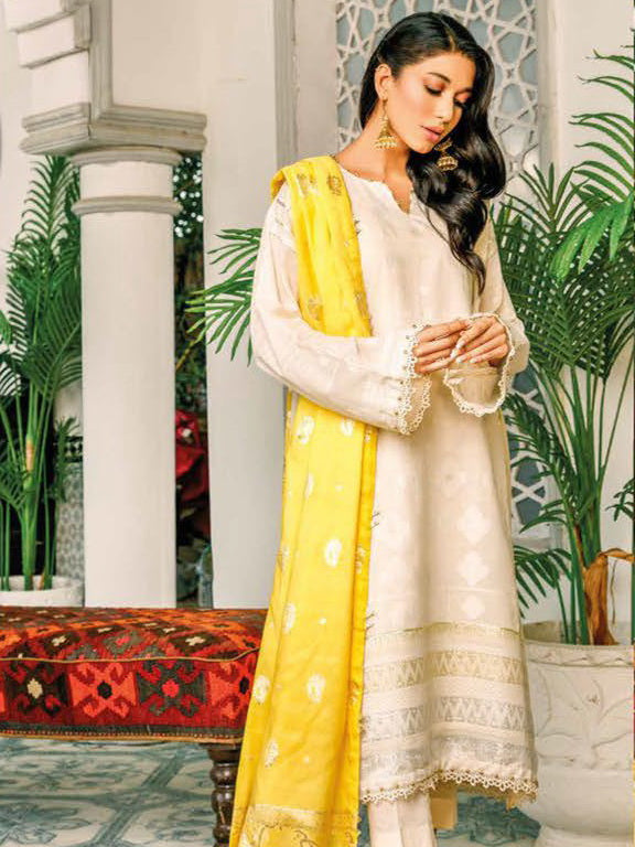 GulAhmed Summer Premium Luxury Jacquard Unstitched 3Pc Suit MJ-32039