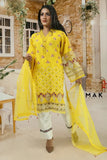 MAK Fashion Ready to Wear Embroidered 2Pc Suit Pure Organza MK-EMB-03