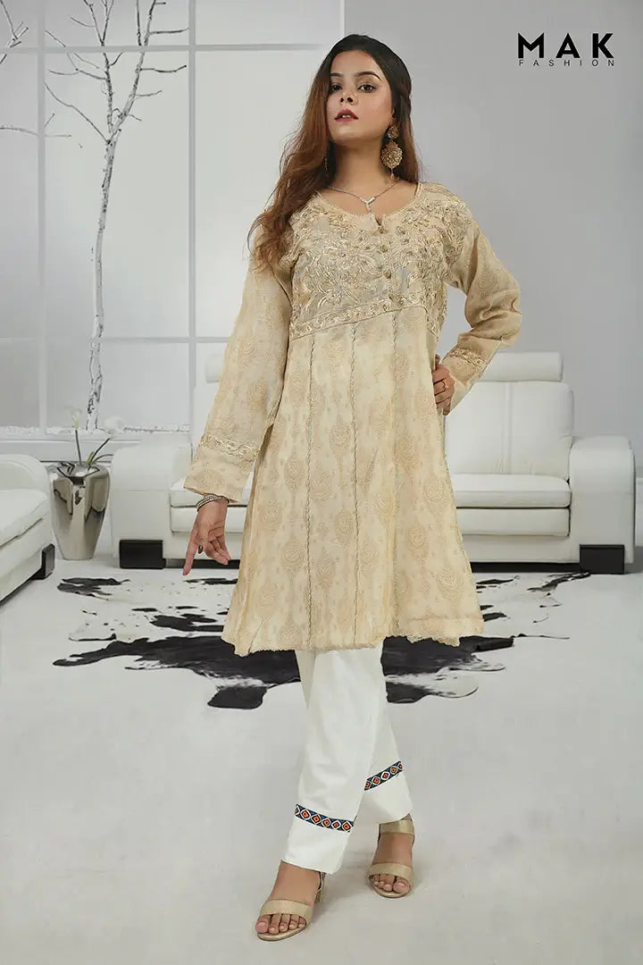 MAK Fashion Ready to Wear Embroidered Kurti High Handwork MK-EMB-04