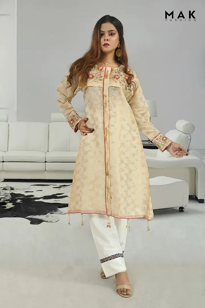 MAK Fashion Ready to Wear Embroidered Kurti High Handwork MK-EMB-06