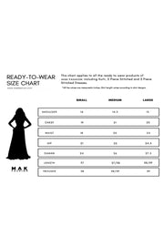 MAK Fashion Ready to Wear Embroidered Organza Shirt MK-EMB-07