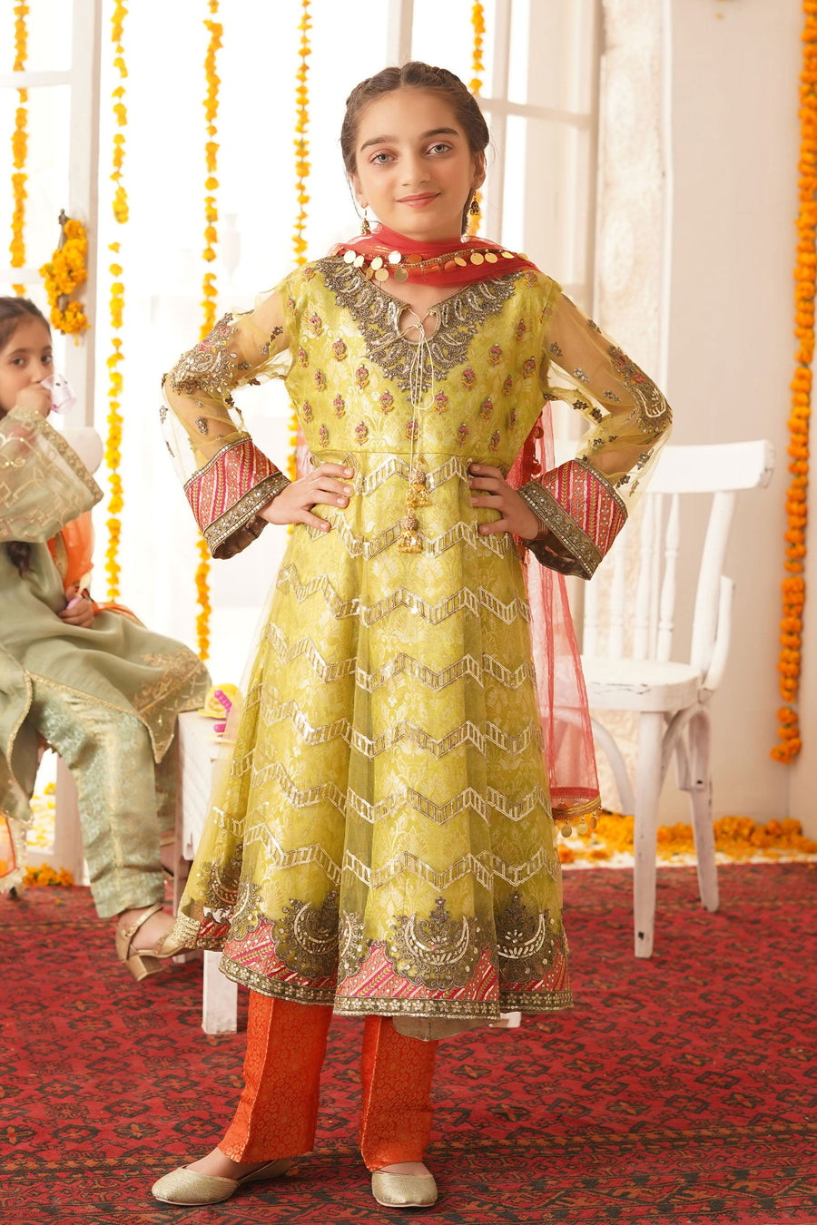 Maryum N Maria Kids Reaty to Wear - Pink Lotus MKF-0010 - FaisalFabrics.pk