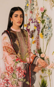Asifa & Nabeel Miraki Embroidered Lawn Unstitched 3 Piece Suit MKL-02