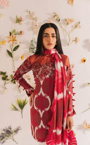 Asifa & Nabeel Miraki Embroidered Lawn Unstitched 3 Piece Suit MKL-05