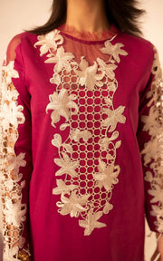 Asifa & Nabeel Miraki Embroidered Lawn Unstitched 3 Piece Suit MKL-07