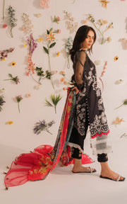 Asifa & Nabeel Miraki Embroidered Lawn Unstitched 3 Piece Suit MKL-08