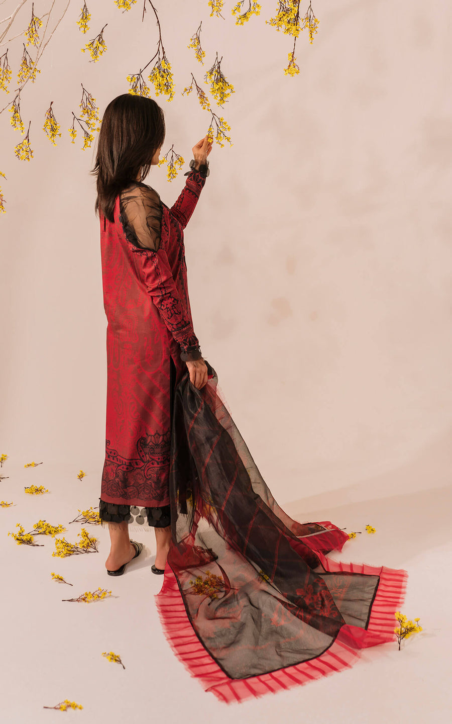 Asifa & Nabeel Miraki Embroidered Lawn Unstitched 3 Piece Suit MKL-11